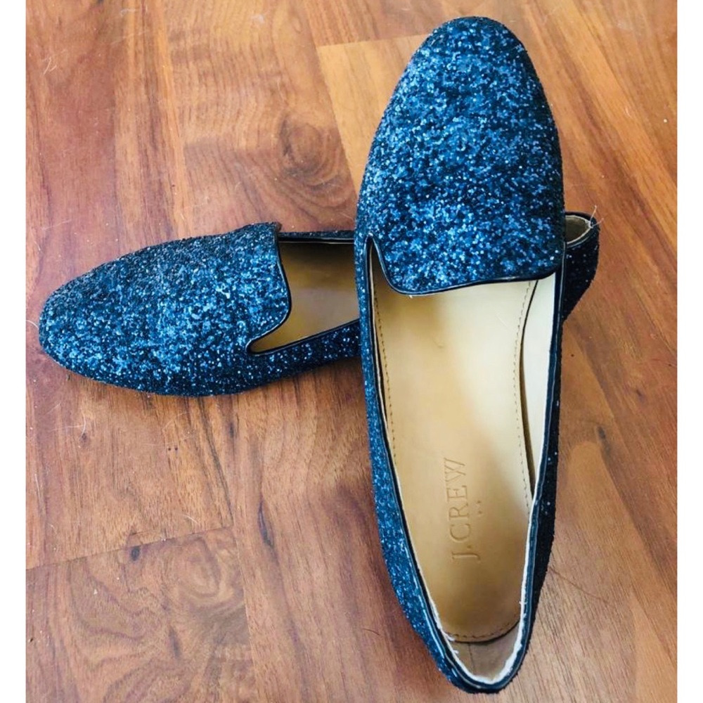 JCREW Glitter Loafers
